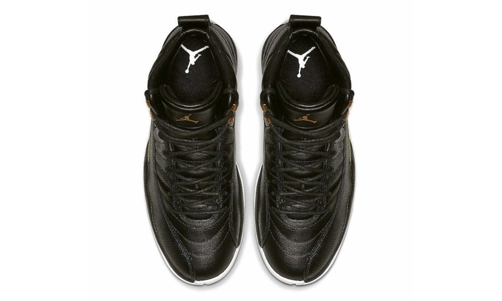 Air jordan 12 cheap reptile black metallic gold